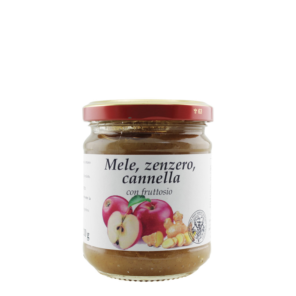 Confettura Mele Zenzero Cannella con fruttosio 210 g