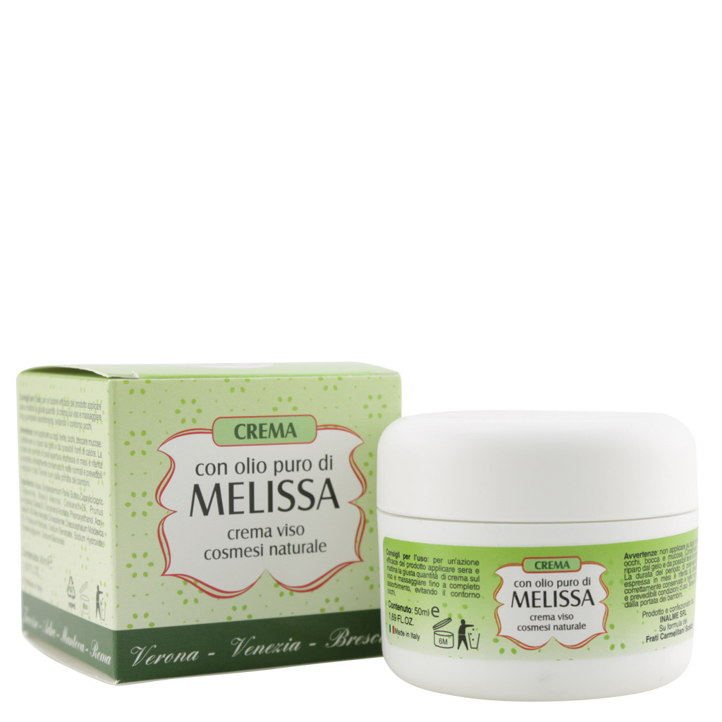 Crema con olio puro di Melissa per Viso 50 ml