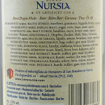 Birra Nursia Extra etichetta retro