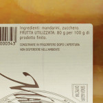 Marmellata di Mandarino Trappiste di Vitorchiano ingredienti