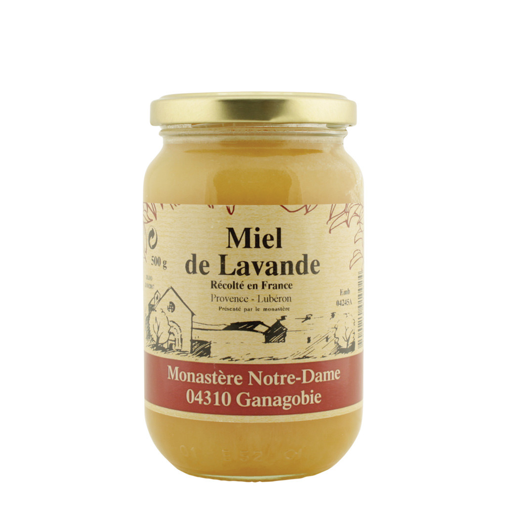 Lavendel Honig von dem Kloster Notre-Dame von Ganagobie Frankreich 500g