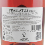 Praelatus Spumante rosè extra dry Abbazia di Praglia