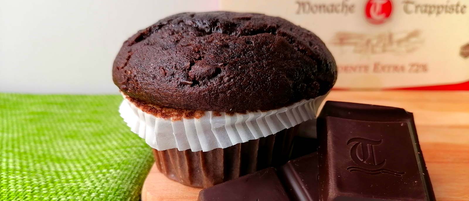 Muffin al cioccolato fondente delle trappiste senza burro