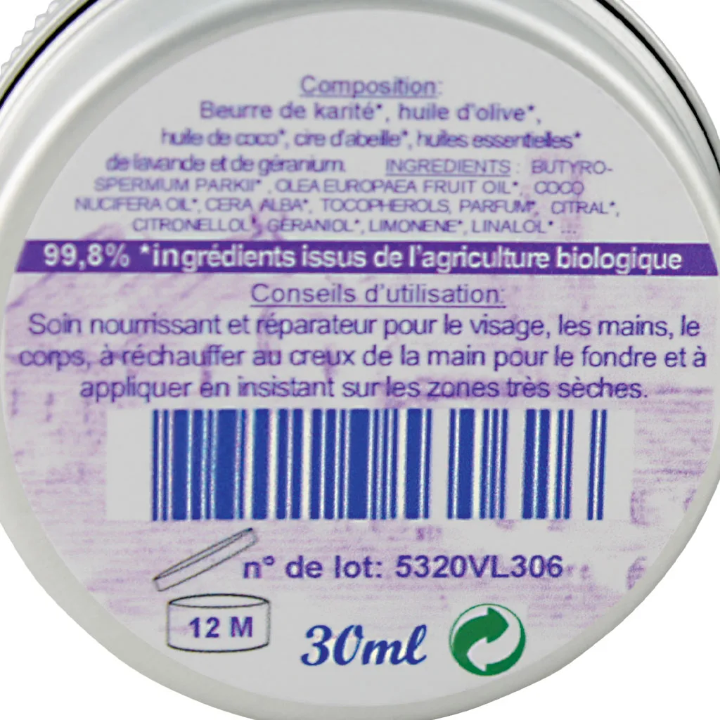 Lavendelbalsam für Hände und Gesicht 30 ml – Bild 2